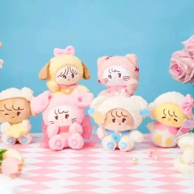 Mikko Blind Box Fluffy Series Kawaii Peluche Anime Figure Ciondolo Cartoon Creativo Scatola misteriosa Collezione carina Modello Regali di Natale