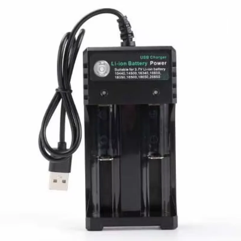 Cargador de batería de litio de 3,7 V, batería de iones de litio, carga USB, cigarrillo electrónico portátil 18650 18350 16340 14500, cargador de batería
