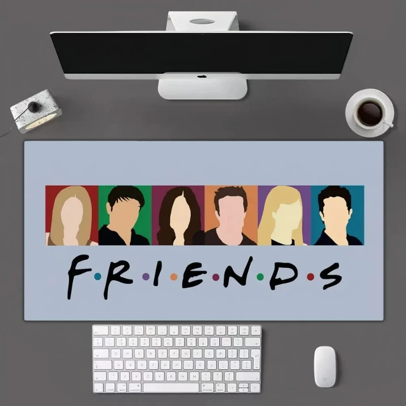 Friends TV Show Mousepad Gamer Mouse Pad Size for Office Long Table Mat Bedroom Decoration Accessories Computer Keyboard Mats