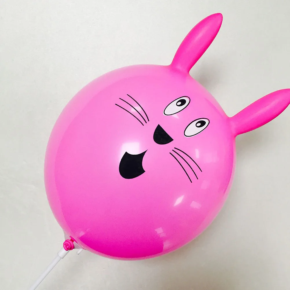 

25Pcs 12 Inches Cute Rabbit Balloon Mix Color Birthday Party Decoration Reusable Not Easy to Break Photo Props