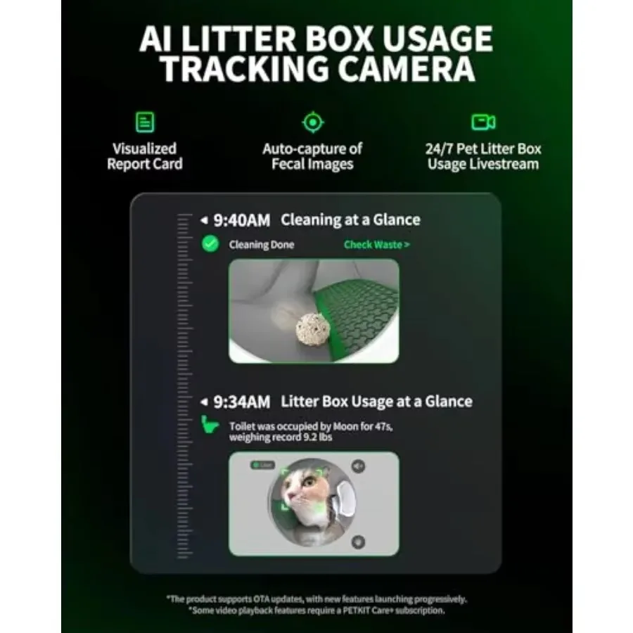 FurStar New Purobot Max Pro Cat's Facial Recognition AI-Camera Automatic Cat Litter Box 210 Wide Angle 5G WiFi App Control Self
