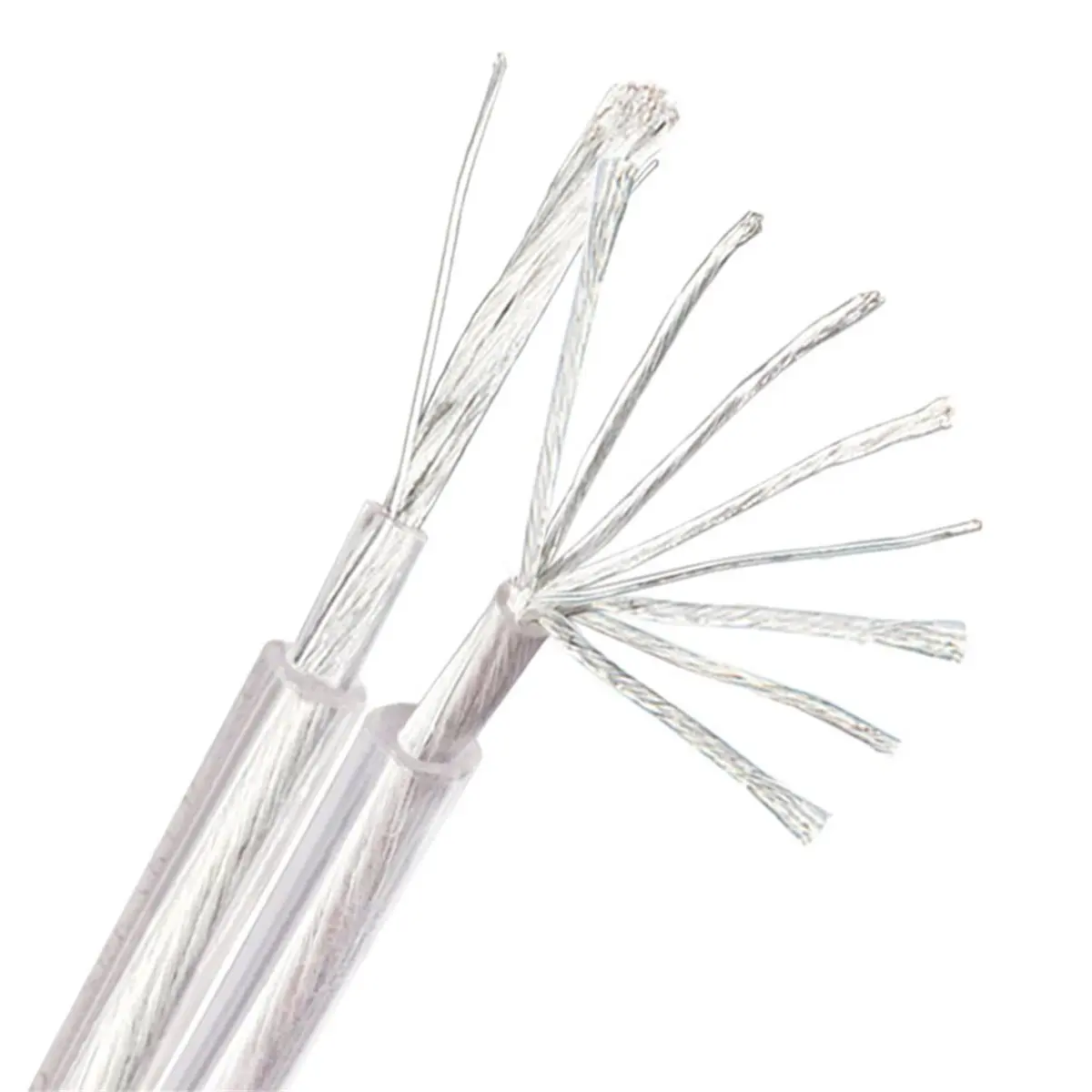 Audio Cable with Banana Plug for Home Theater Amplifier Surround Sound System Silver-Plated Pure Copper 2M
