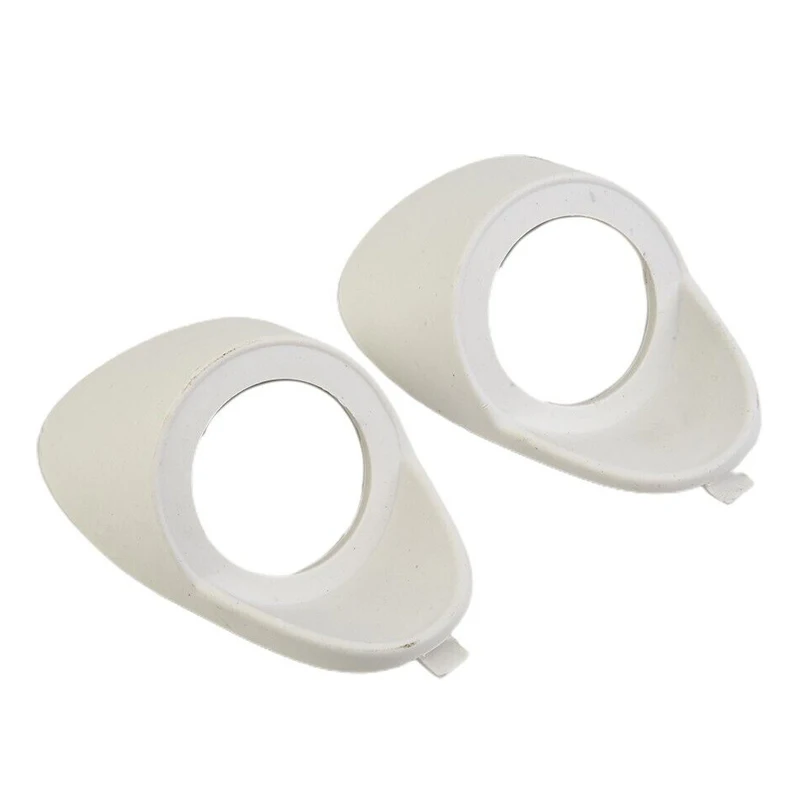 2Pcs Car Audio A or C Pillar Tweeter Speaker Mould 2-way Mount Bracket Spacer Adapter Universal White Plastic