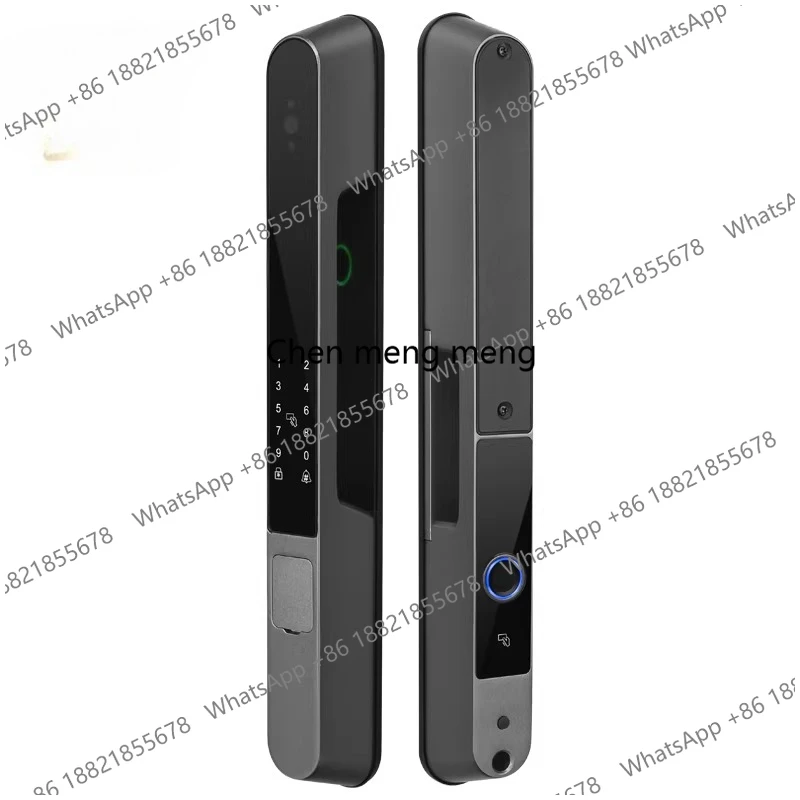 Outdoor double-sided fingerprint lock, garden lock, hollow door lock, waterproof and sunscreen aluminum alloy