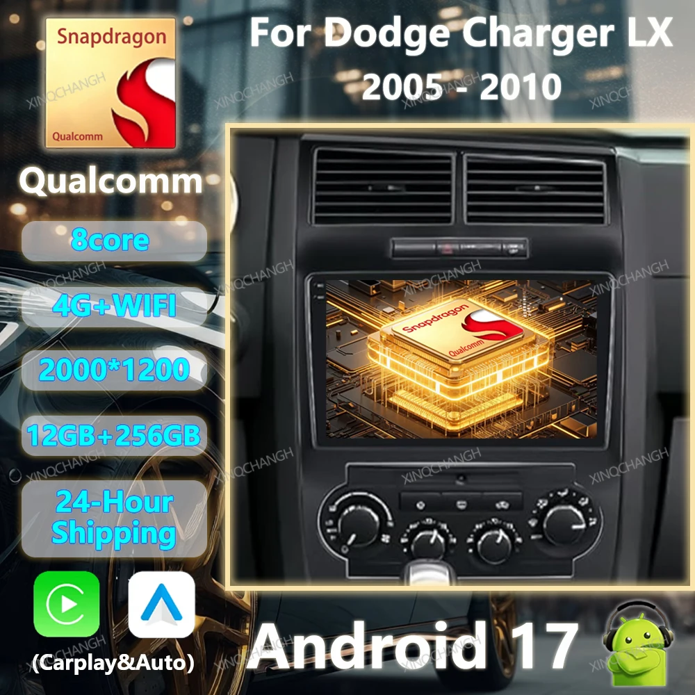 Android 17 Car Radio For Dodge Charger LX 2005 - 2010 For Dodge Magnum 2 2003 - 2007 Multimedia Video Player GPS Head Unit 2DIN