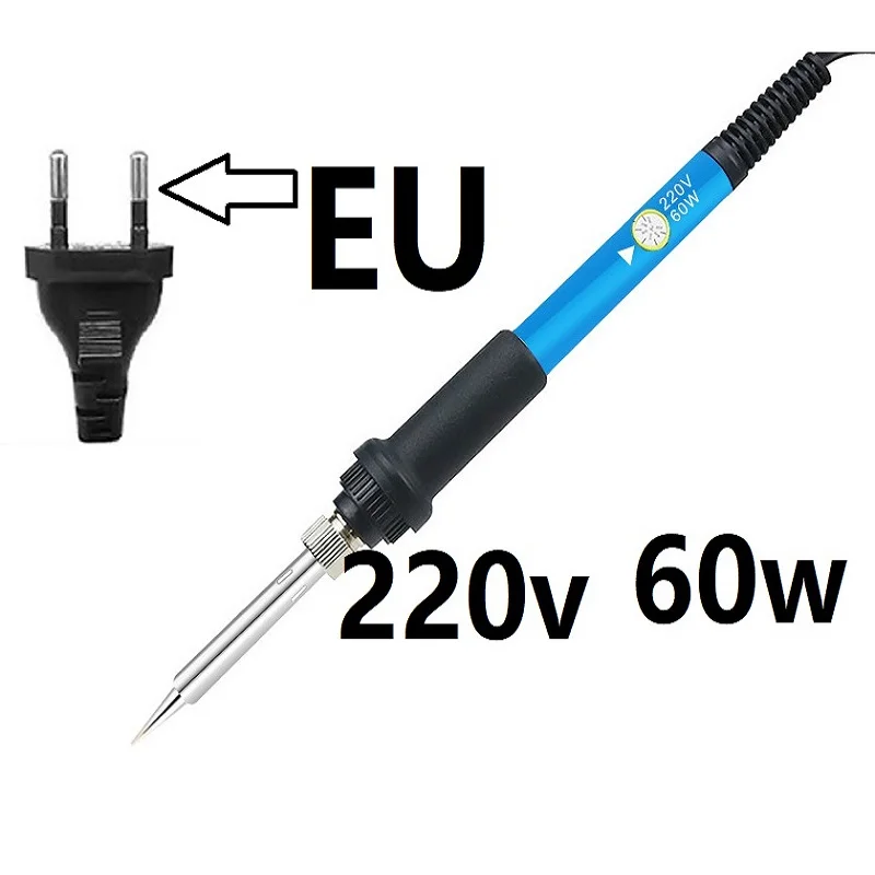 60W 220V Soldering Iron  Adjustable Temperature Electric Solder Iron Rework Station Mini Handle Heat Pencil Welding Repair Tools