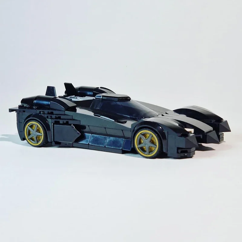 QWERT City Car Speed Racing Model MOC Building Bricks Black Car Modular Technology Gifts Holiday Assemble Toys Suit