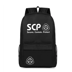 SCP Secure Contain Protect Foundation Backpack Bag Schoolbags Unisex Travel Laptop Bag Book Travel Teenagers Gift