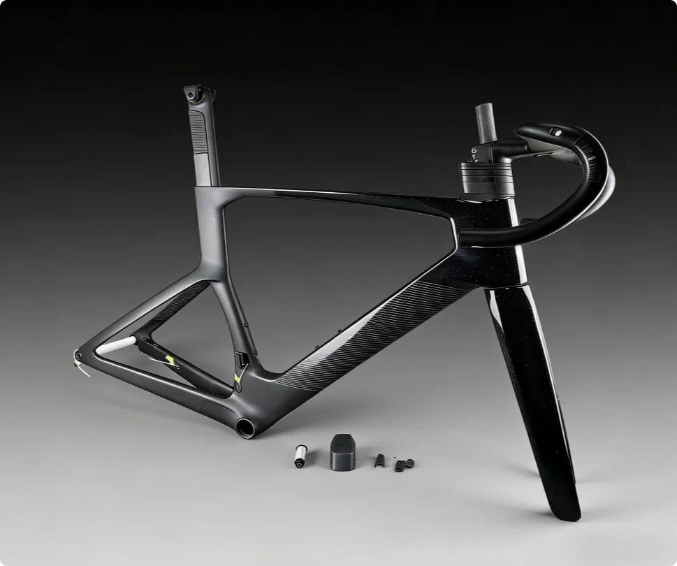 

Карбоновая рама для шоссейного велосипеда RC T1100, совместимая с Di2/механическими системами, в различных размерах