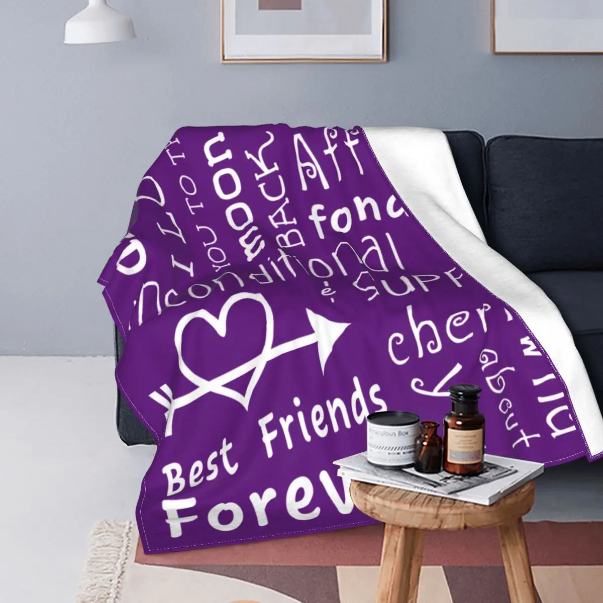 I Love You Caring For Good Friends Couples And Family Sincere Gift For Your Loved Ones Coral Throw Blanket for Bed Bedding Throw