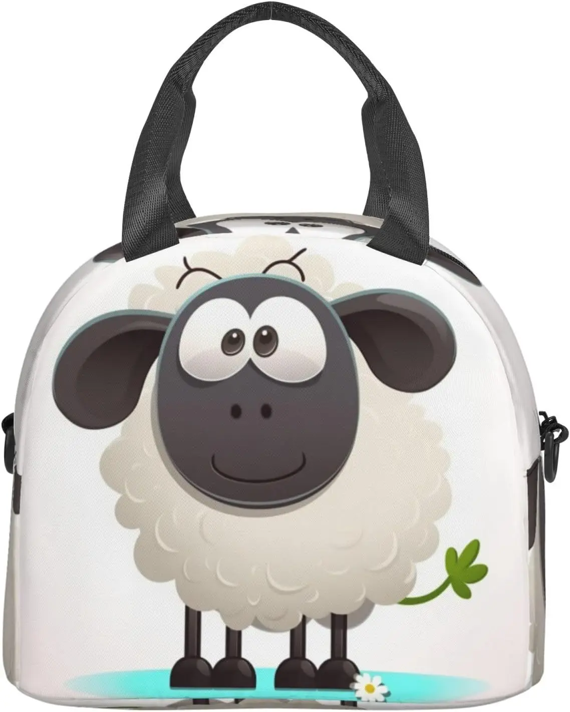 Sheep Print Lunch Box For Women Men Reusable Insulated Cooler Portable Lunch Tote Bag Large Capacity Lunch Container