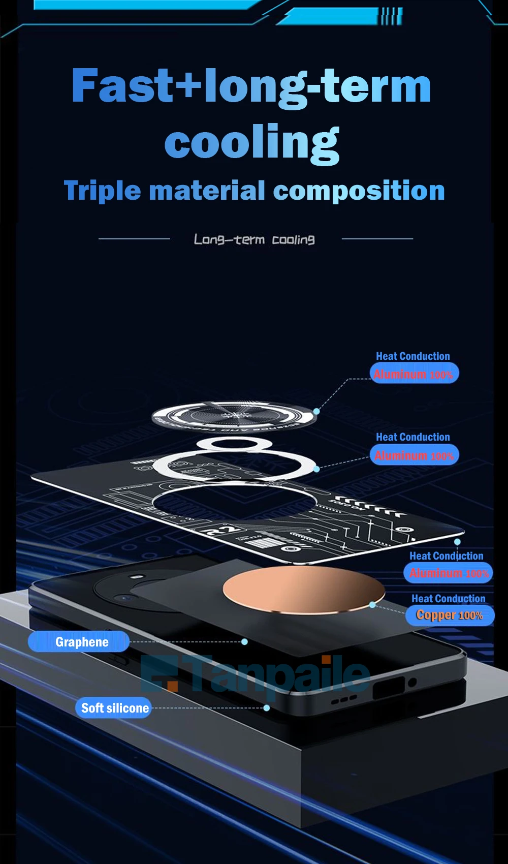 Magnetic Cooling Phone Case For Huawei Mate 60 Pro 50 40 30 Shockproof Copper Heat Dissipation Metal Back Cover