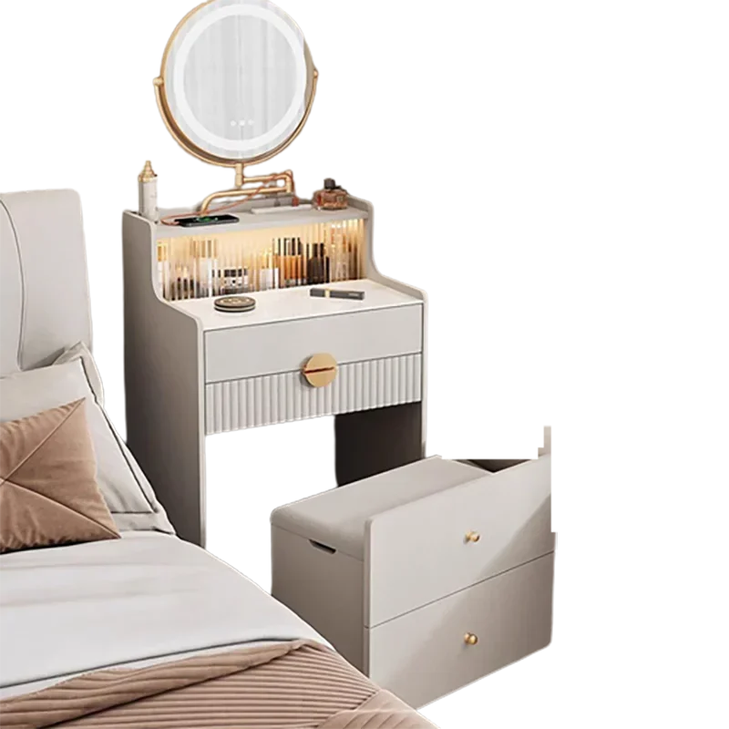 Luxury Style Dressing Table Organizers Storage Bedroom Beauty Dressing Table Girls Makeup Tocador Maquillaje Home Furniture