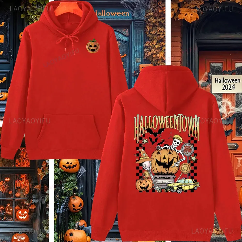 Halloweentown Est 1998 البلوز جامعة Halloweentown ريترو Halloweentown للجنسين هوديس الخريف البلوز هالوين البلوز