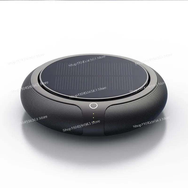 Purificador de ar solar para carro, íon negativo, aromaterapia, redondo, portátil, desodorante, formaldeído