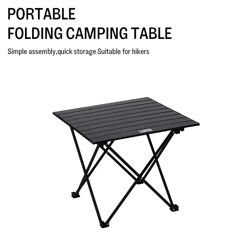 Outdoor Folding Table Lightweight Portable Camping Picnic Egg Roll Table Road Trip Ultra-Light Aluminum Alloy Small Table