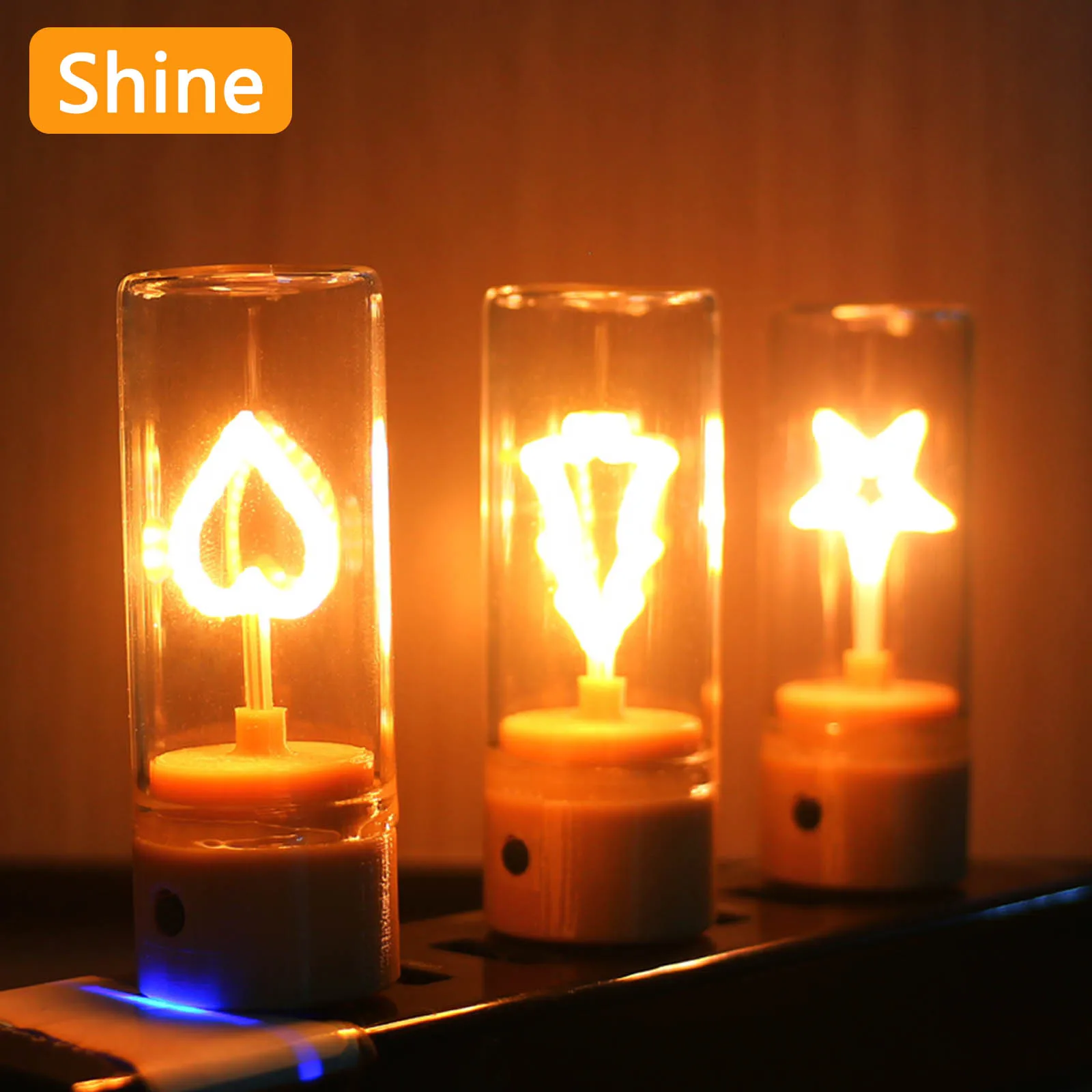 

USB Touch Light 5V 2200K LED Portable Pighting Plug and Play Car Bedroom Decoration Atmosphere Light With Three Adjustable Modes