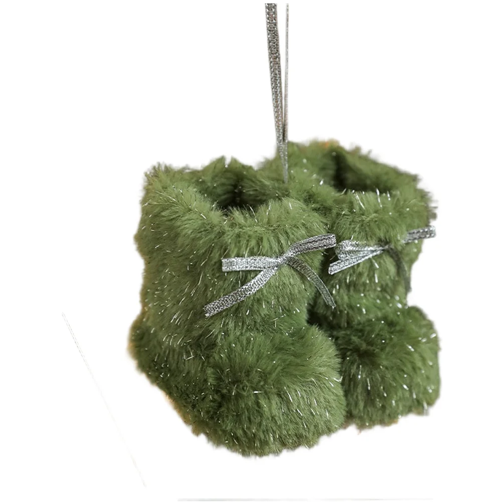 Декор праздничной елки Рождественские сапоги Праздничная атмосфера Очаровательный декоративный комплект сапог 10*8*7,5 см Праздничные собрания