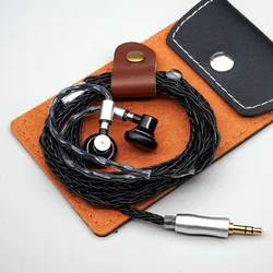 VP1 HiFi 140 Ohm Wired Earphones High Impedance Flat Head Earbuds Analog Sound Full Mid Range 8 Strands MMCX Cable