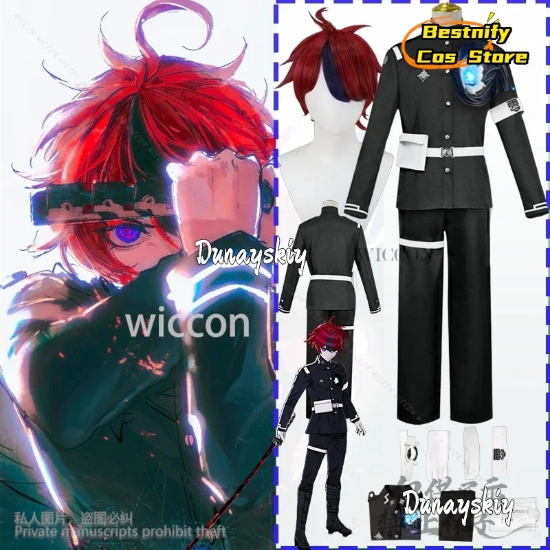 

CosplayAnime Game The Hundred Cosplay Sumino Takumi Costume DK School Uniform Sailor Suits Armband Horror Man Wigs Bag Customize