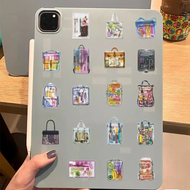 50개 만화 맞춤형 X-ray 비전 PET 창의적인 그래피티 장식 스티커