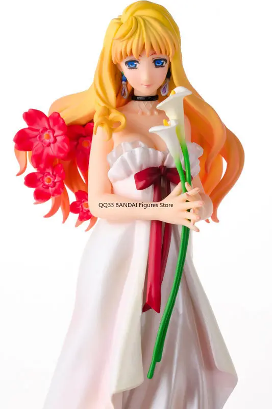 BANDAI Original Ichiban Kuji Macross Frontier Sheryl Nome Wedding Dress Ver. Character Action Model Desktop Decoration