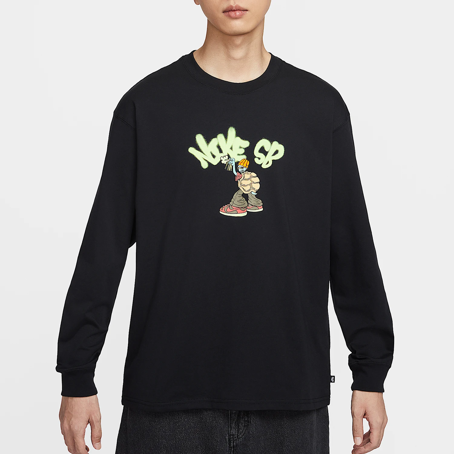 

Оригинальный осенний мужской топ Nike с круглым вырезом и принтом, с длинными рукавами, II5313-010