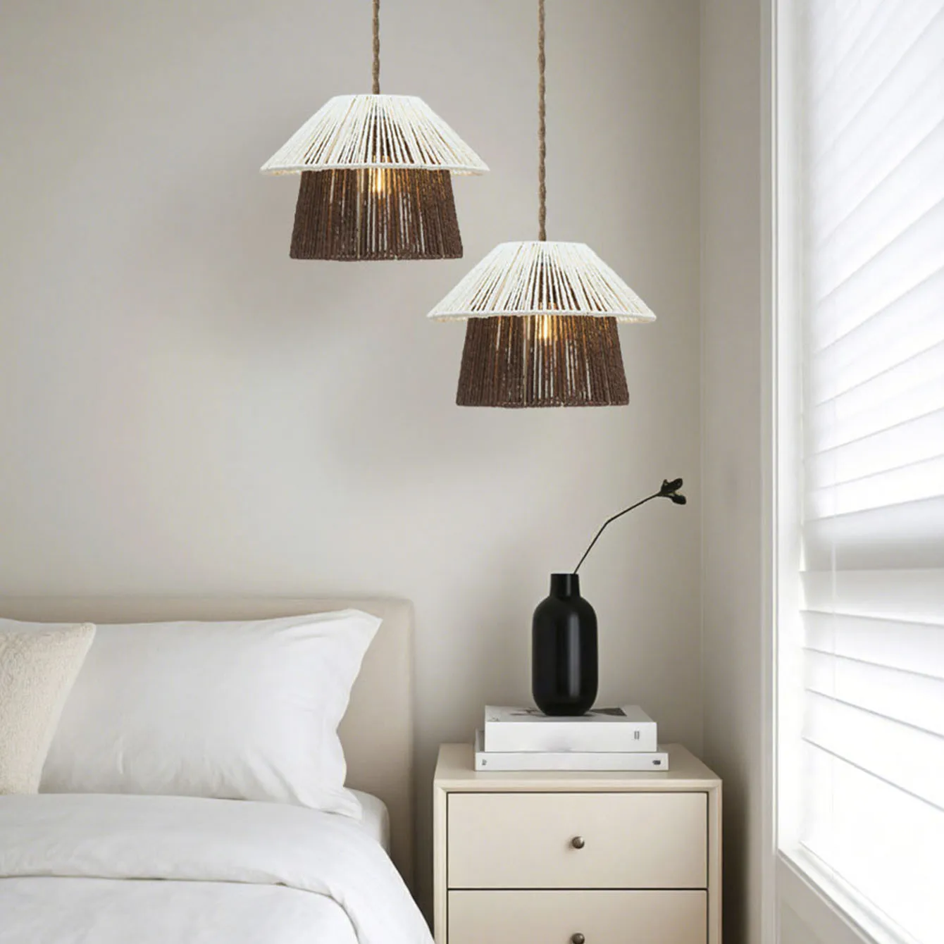 

Лампа, декоративный абажур, абажур в стиле бохо, креативный шикарный светильник, светильник ручной работы, уникальный художественный тканый кулон