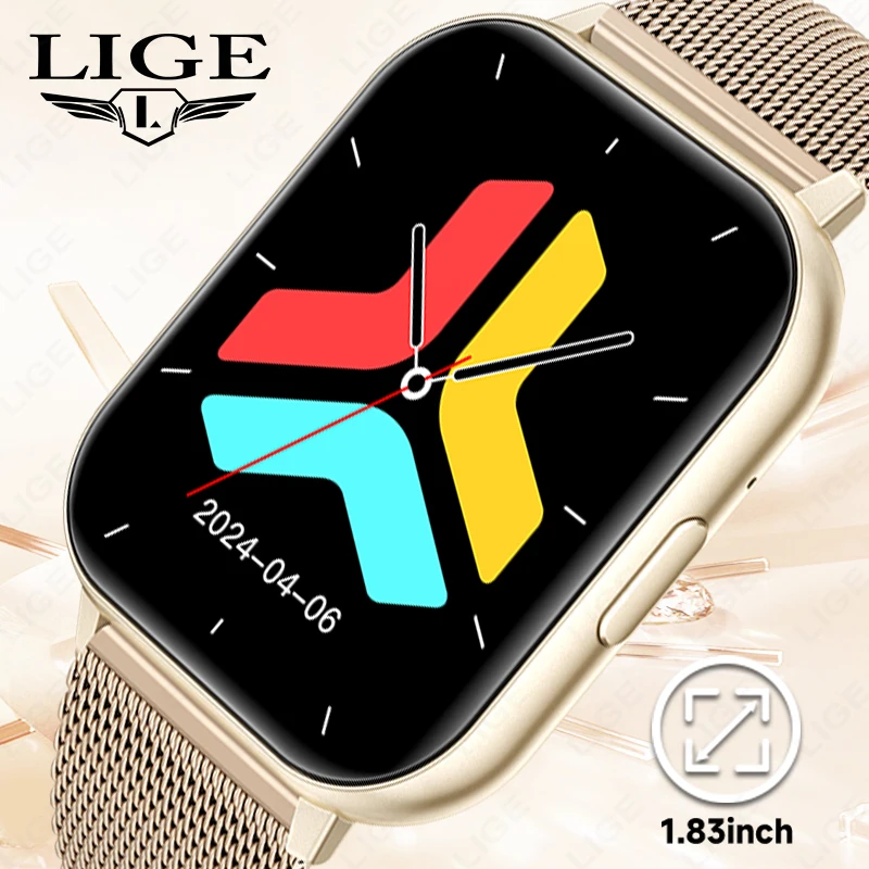 

Bluetooth Call Smart Watch 2026 New Heart Rate Monitoring 1.83" HD Large Screen Smartwatch Multiple Sport Mode Fitness Bracelet