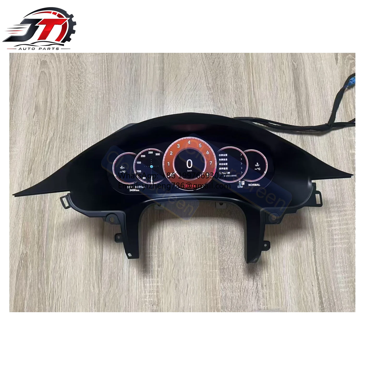 JT 12.3 Inch High Definition Car Digital Dashboard Speedometer Display For Porsche For Panamera 2010-2016 Premium LCD Instrument