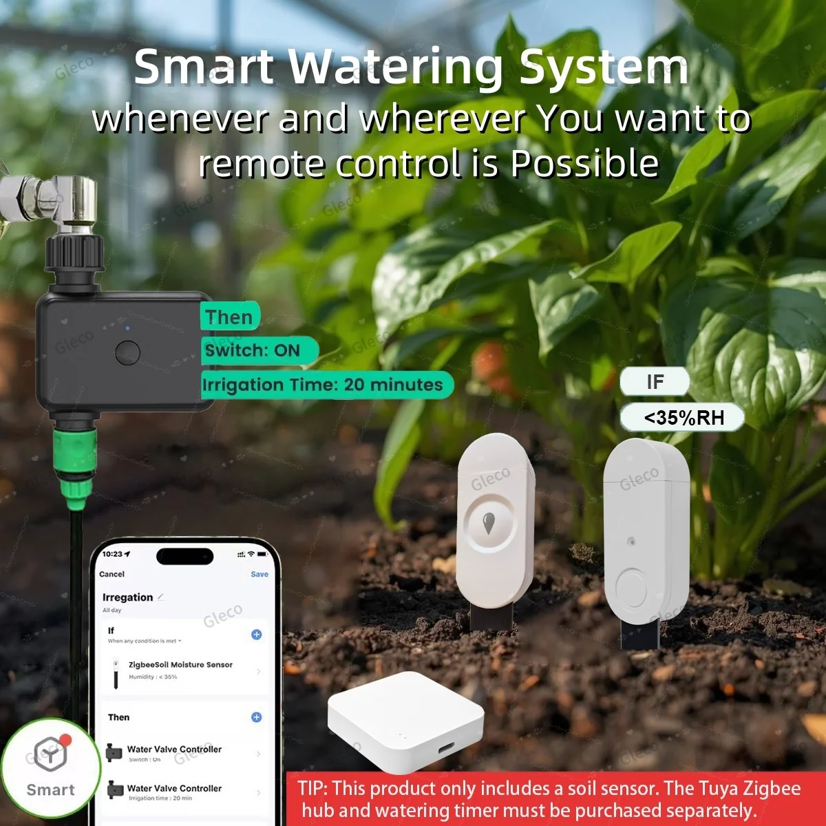 Zigbee-Bodenfeuchtesensor, Temperaturmesser, Feuchtigkeitsmesser, Lichtsensor, Fruchtbarkeitsprüfer für Tuya 2MQTT Home Assistant – Detail 9