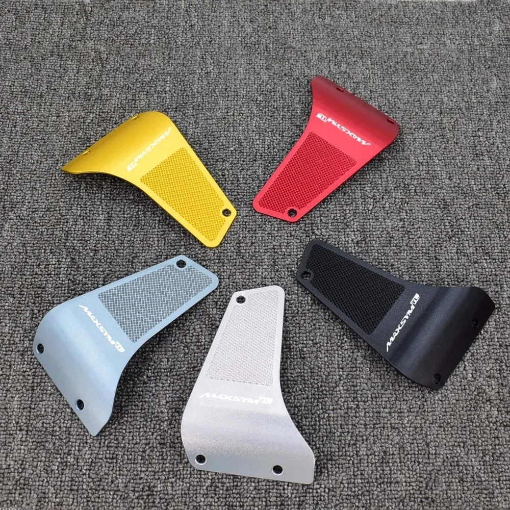 For SYM MAXSYM TL 500/TL 508, accessory aluminum front pedal and anti-slip floor mat firm footing without slipping