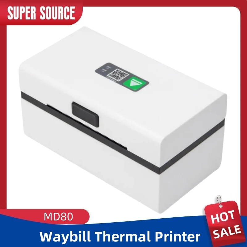 High Stability 80mm High Speed Label Desktop Waybill Themral Printer Machine For Shipping  Electronic Business