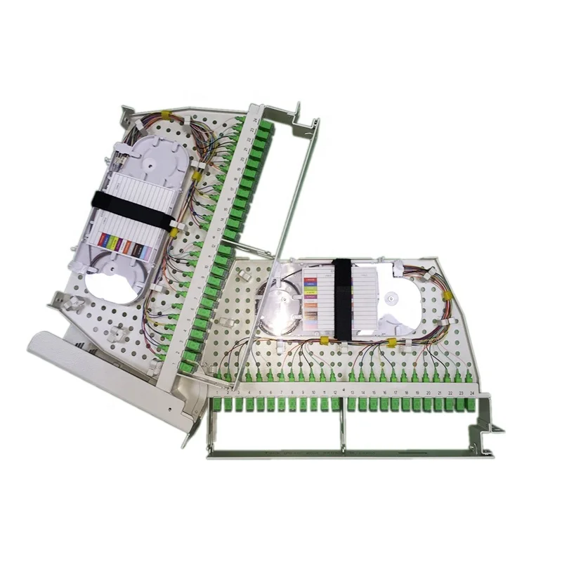 

12 24 36 48 72 96 144 Core Rack Mount Sliding Drawer Type Optical Fiber Optic Patch Panel