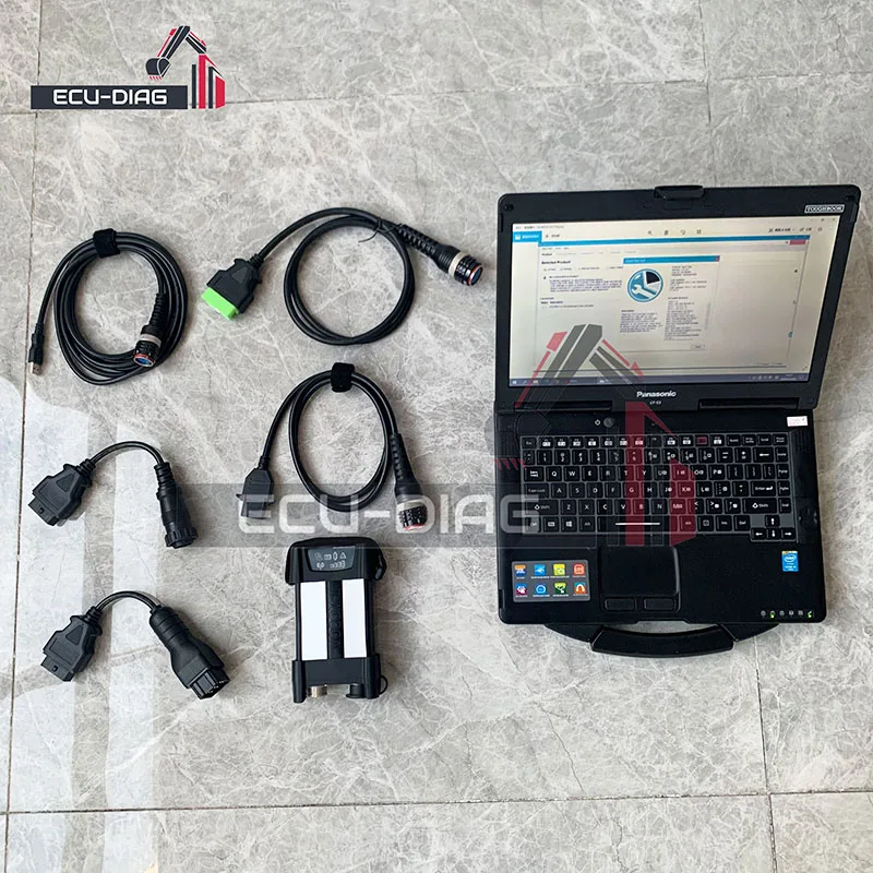 Vocom 2 Diagnostic Tool with Laptop PTT 2.8 Technical tool for Volvo Truck Bus Excavator Diagnostic Tool 88894000