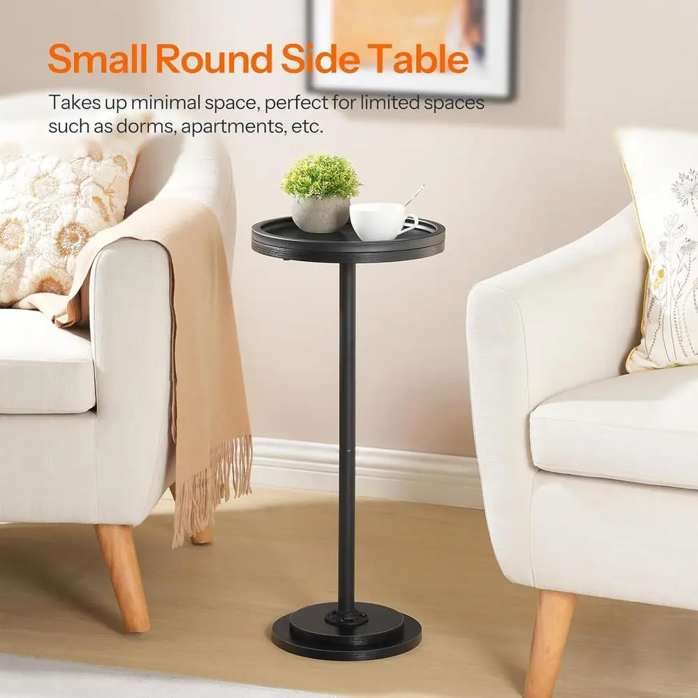 ラウンドコーヒーマティーニテーブル 2個セット 小スペース、リビングルーム、寝室、ソファエリア用