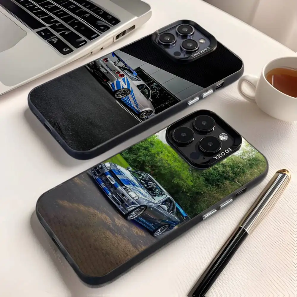 

F-Fast And F-Furious R-R34 Phone Case For iPhone 16,15,14,13,12,11,8,7,Pro,Max,Plus,Mini,XS,SE Anti Fall Black Matte Hard