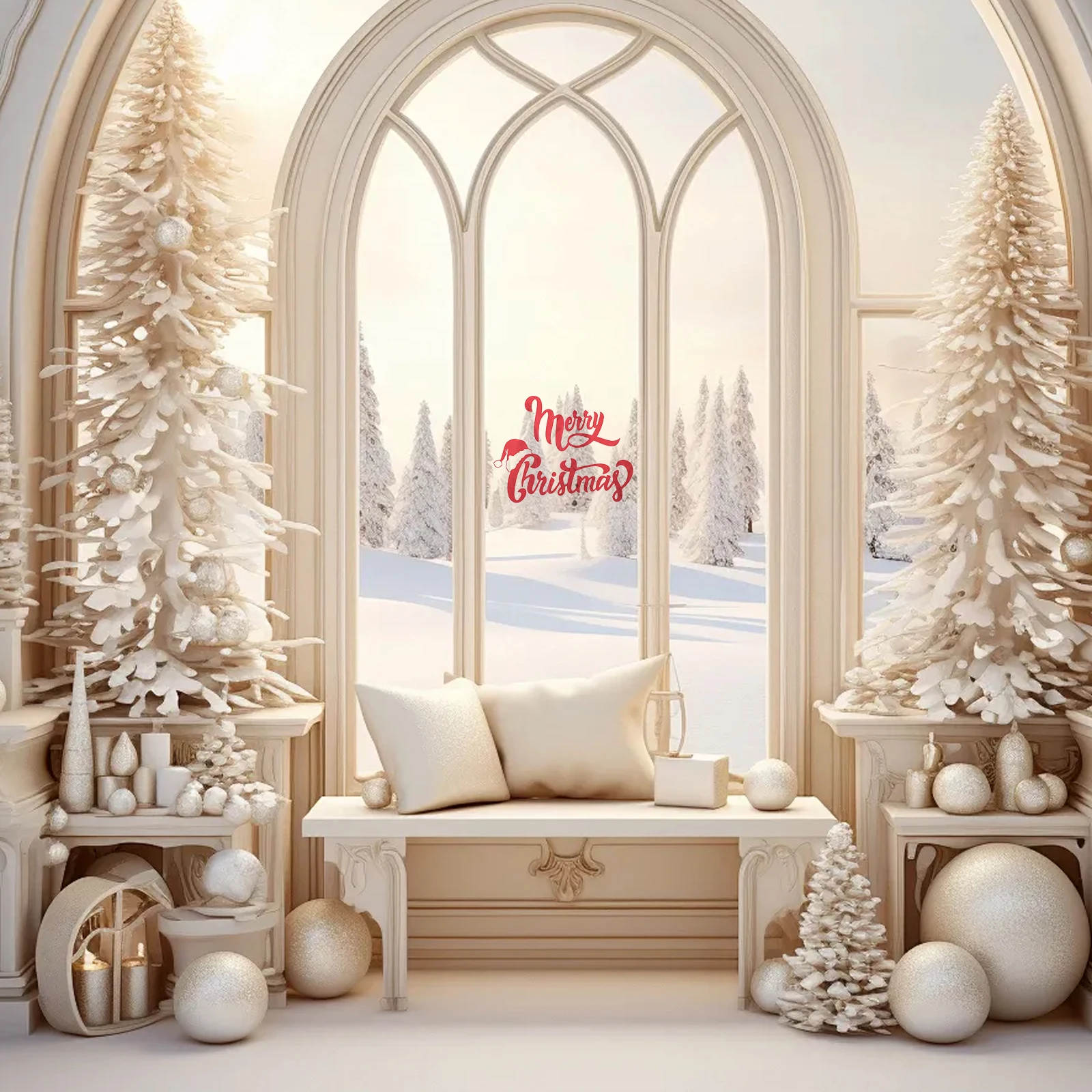 

Merry Christmas Wall Sticker PVC Removable Santa Hat Home Decoration 20x27cm Easy Apply Reusable Xmas Wall Decals