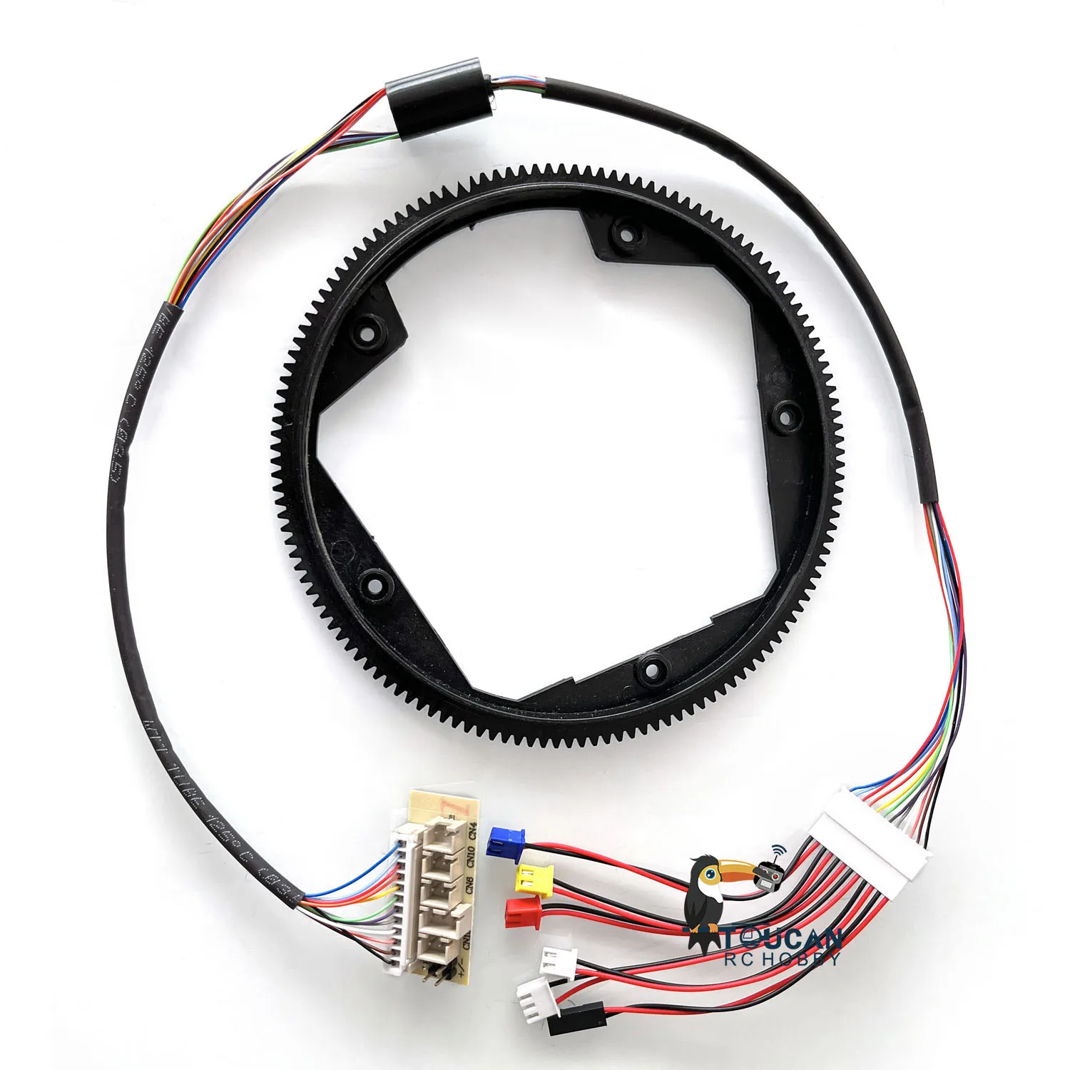 

1/16 Henglong RC Tank Big Plastic TK6.0 Version 360° Rotating Gear W/ 12P Electric Slip Ring For 3869 3879 3888 3889 3908 Model