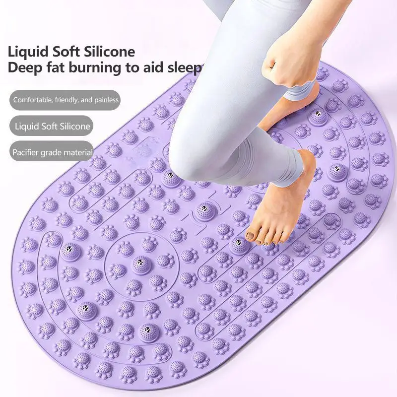 TPE Foot Massage Mat Acupressure Walking Mat Home Foot Massage Mat Non-Slip Easy To Clean Foot Massage Mat For Indoor Gym Use