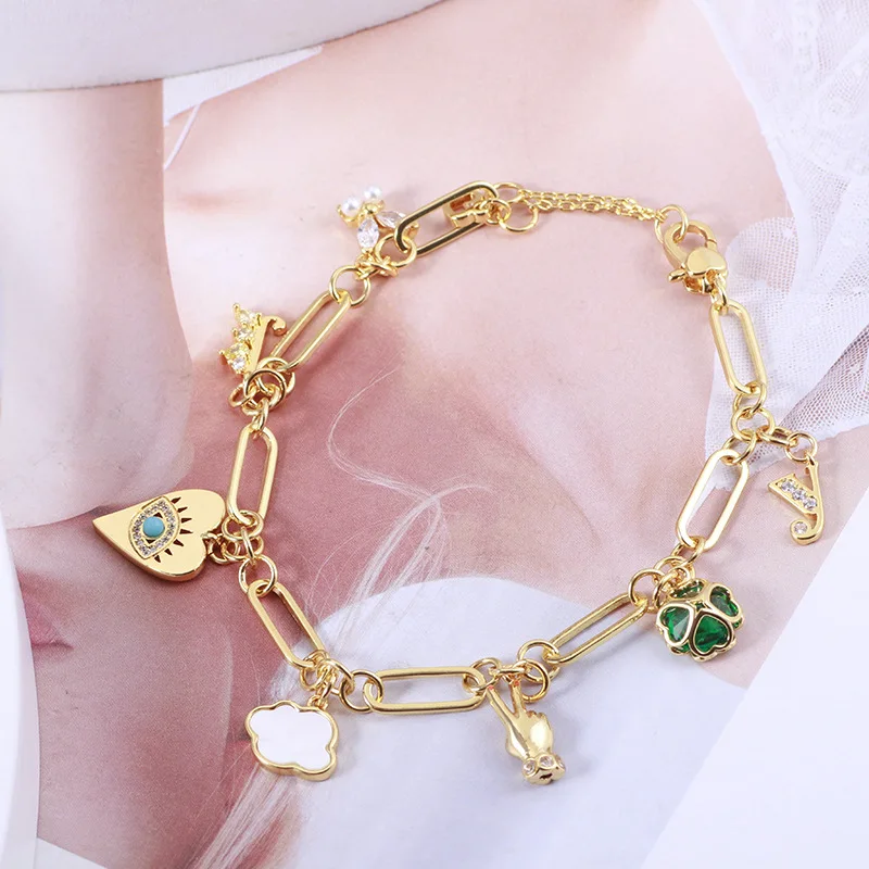 

Fine Jewelry 18+4cm Music Shell Butterfly Pearl Bracelets For Women bijoux femme tendance 2024