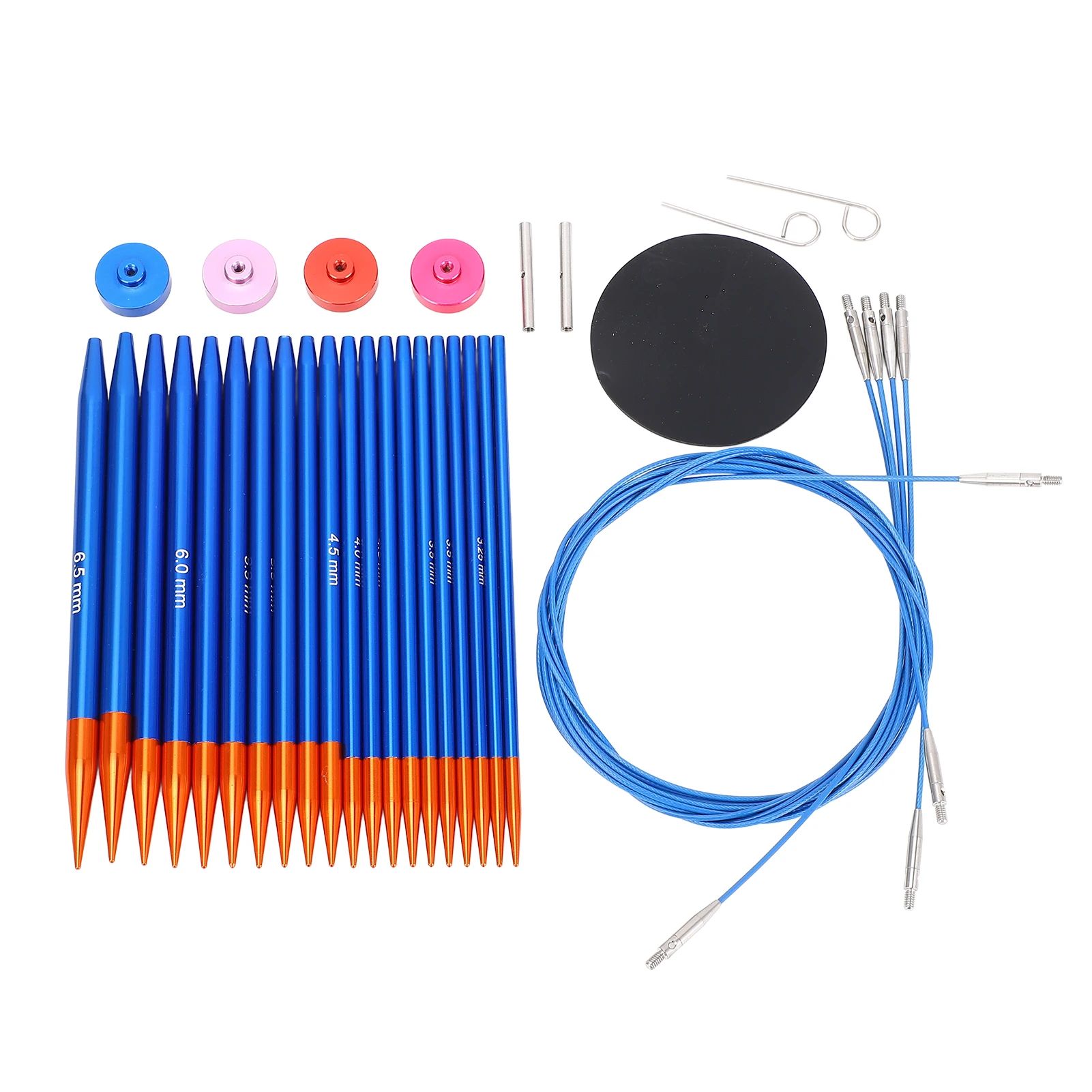 

Flexible Weaving Detachable Design Interchangeable Knitting Needles with 4 Cables for Sweater Hat Knitting Needle and Cable Set