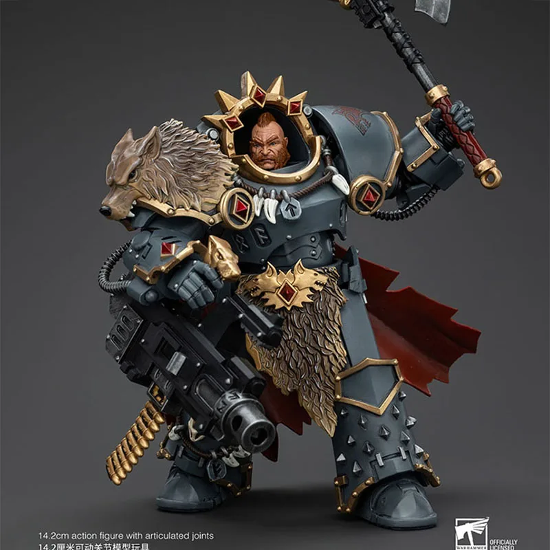 

JOYTOY Warhammer The Horus Heresy 1/18 Space Wolves Hvarl Red-Blade Action Figure 14.2cm Soldier Model Toy for Collection