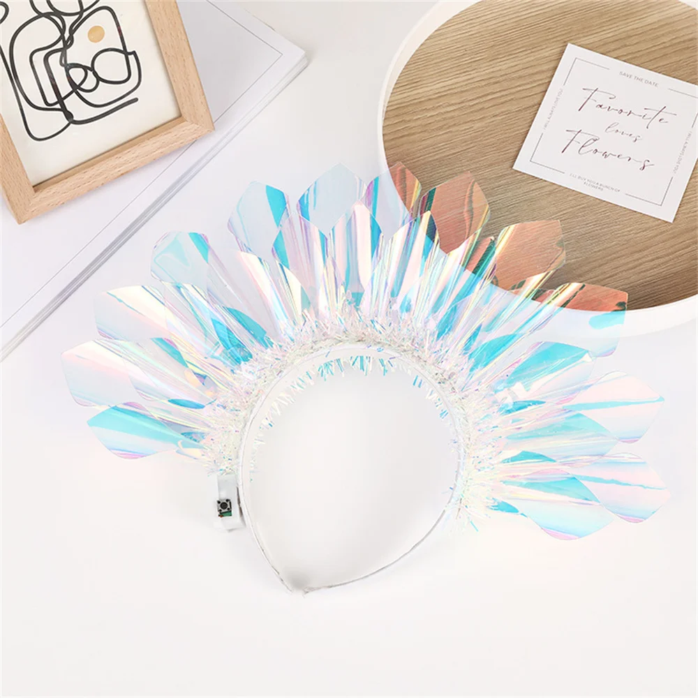 Glowing Headband Festival Light-Emitting Children\'S Headwear Party Atmosphere Dress-Up Headwear Hair Accessories 2024