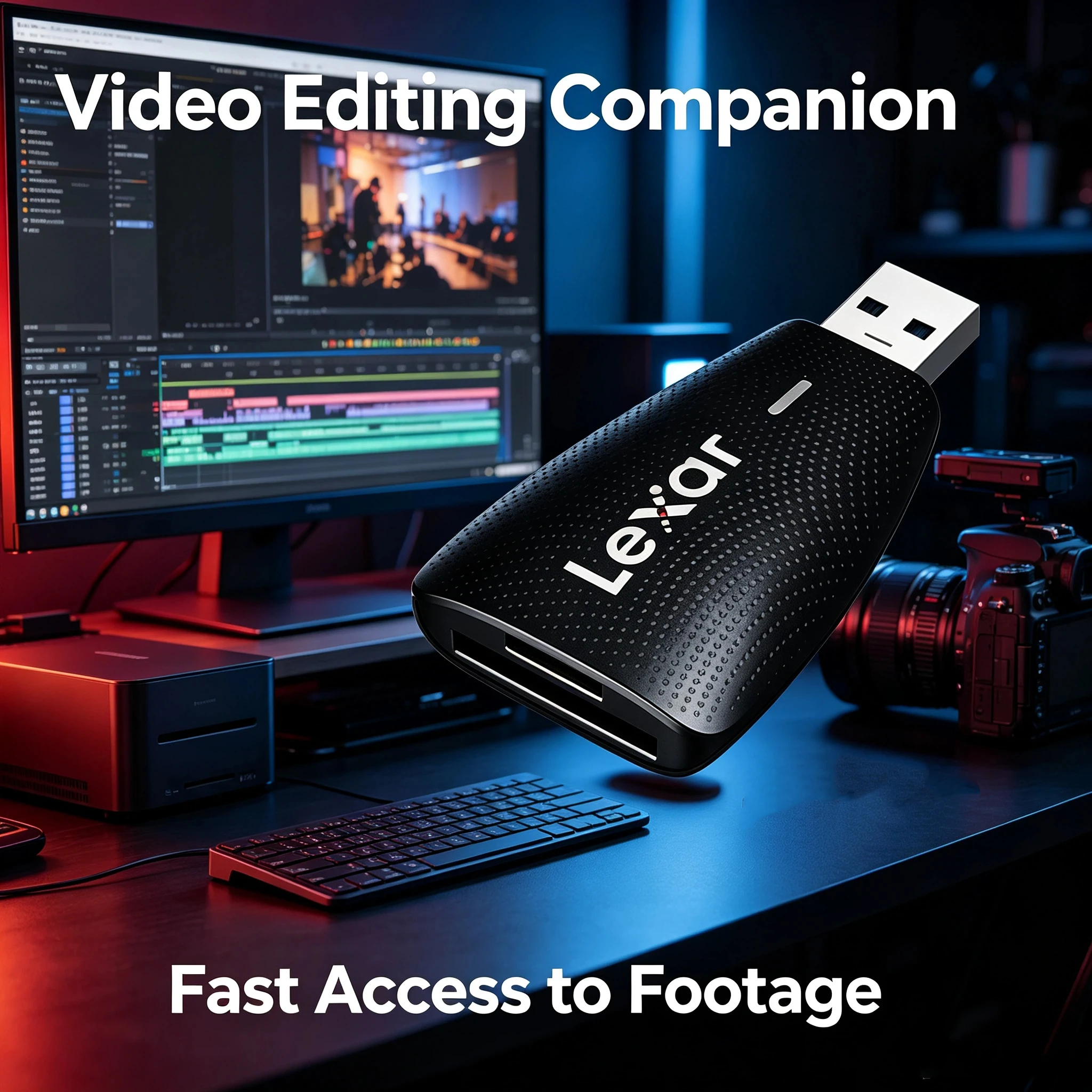 Lexar USB 3.0 3.1 SD TF Card Reader Dual Slot Memory Card Adapter for PC Laptop Accessories
