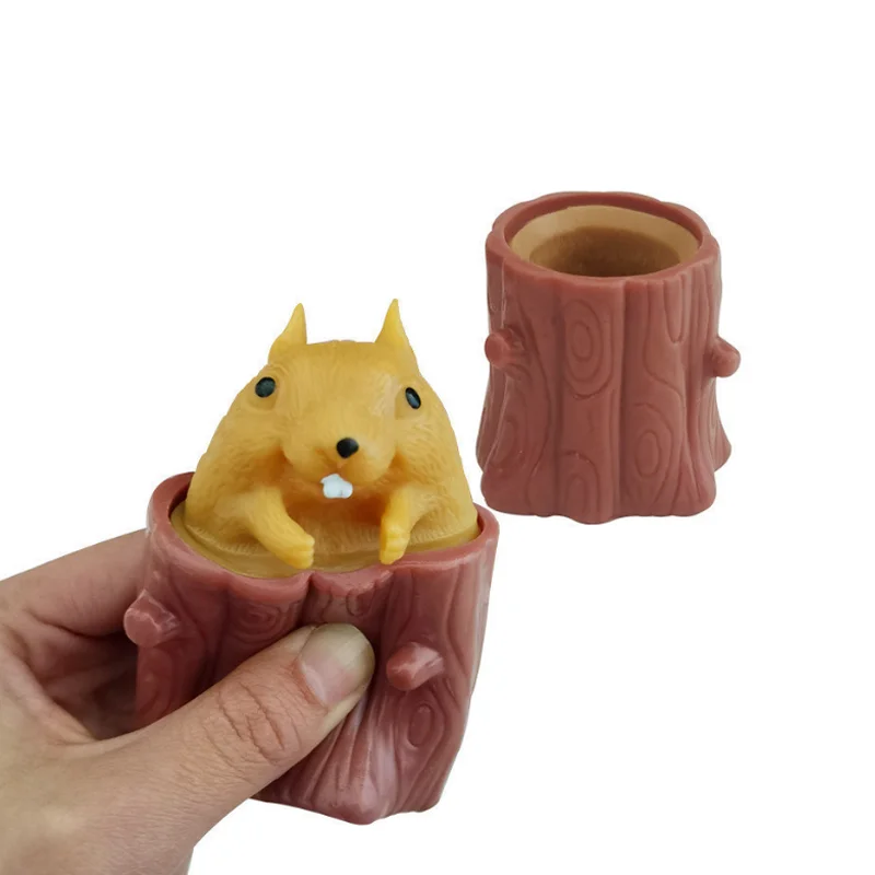 Pop Up Divertente Topo E Blocco di Formaggio Spremere Giocattolo Antistress Nascondino Figure Sollievo dallo stress Agitarsi Giocattoli per Bambini Adulti