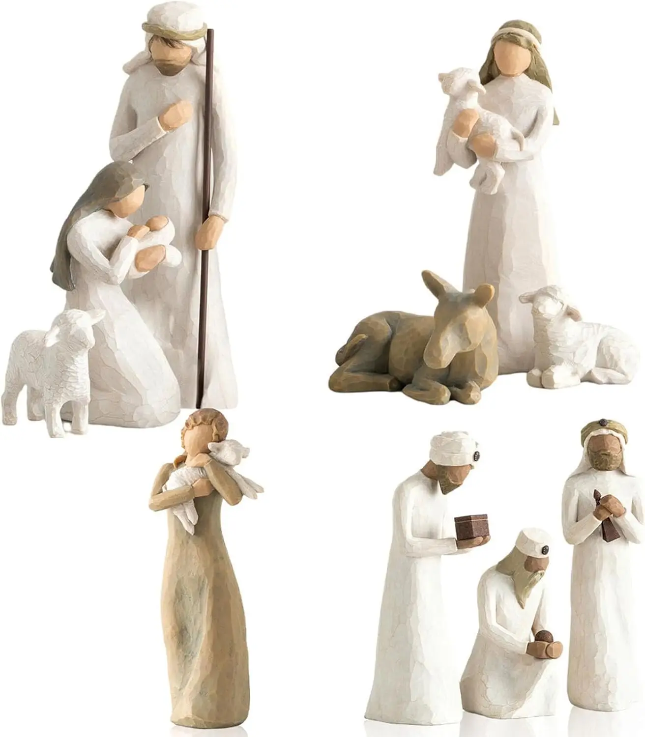 Decoración de presépio nacido, figuras de presépio, presépio de nacimiento, Navidad, presépio con figuras