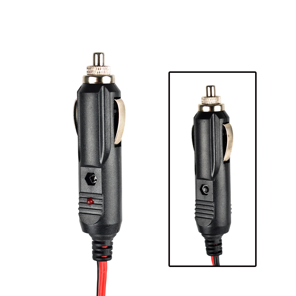 Mobile Radio Cigarette Lighter Car Charger 12V DC Power Cord Cable for Kenwood Icom Yaesu FT-7800R Mobile Radio Transceiver