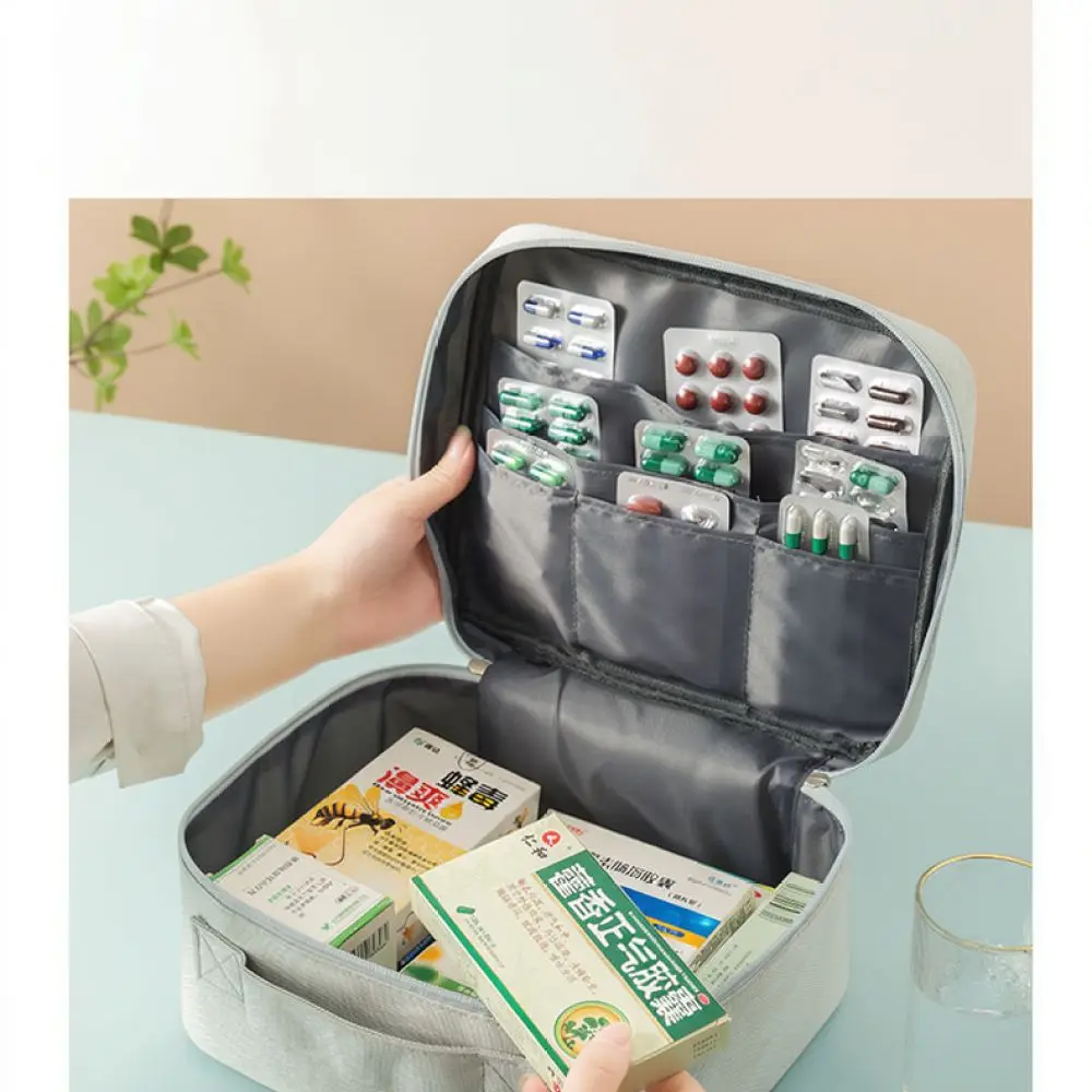 Portable Emergency Storage Pouch Waterproof Oxford Medical Bag Organizer For Outdoor Travel Camping Survival Equipment