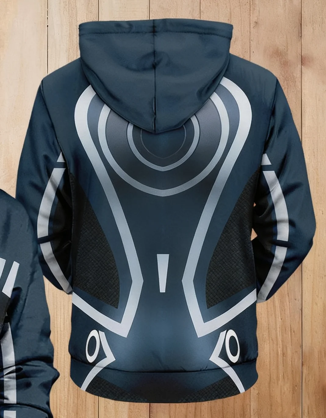 سويت شيرت بقلنسوة جديد للرجال، طباعة دائرة Tron Light Cycle، سترة رياضية كاجوال لخريف وشتاء، رائعة جدًا!